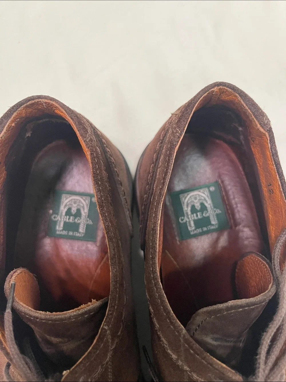 Men's Brown Suede Lace-Up Dress Shoes